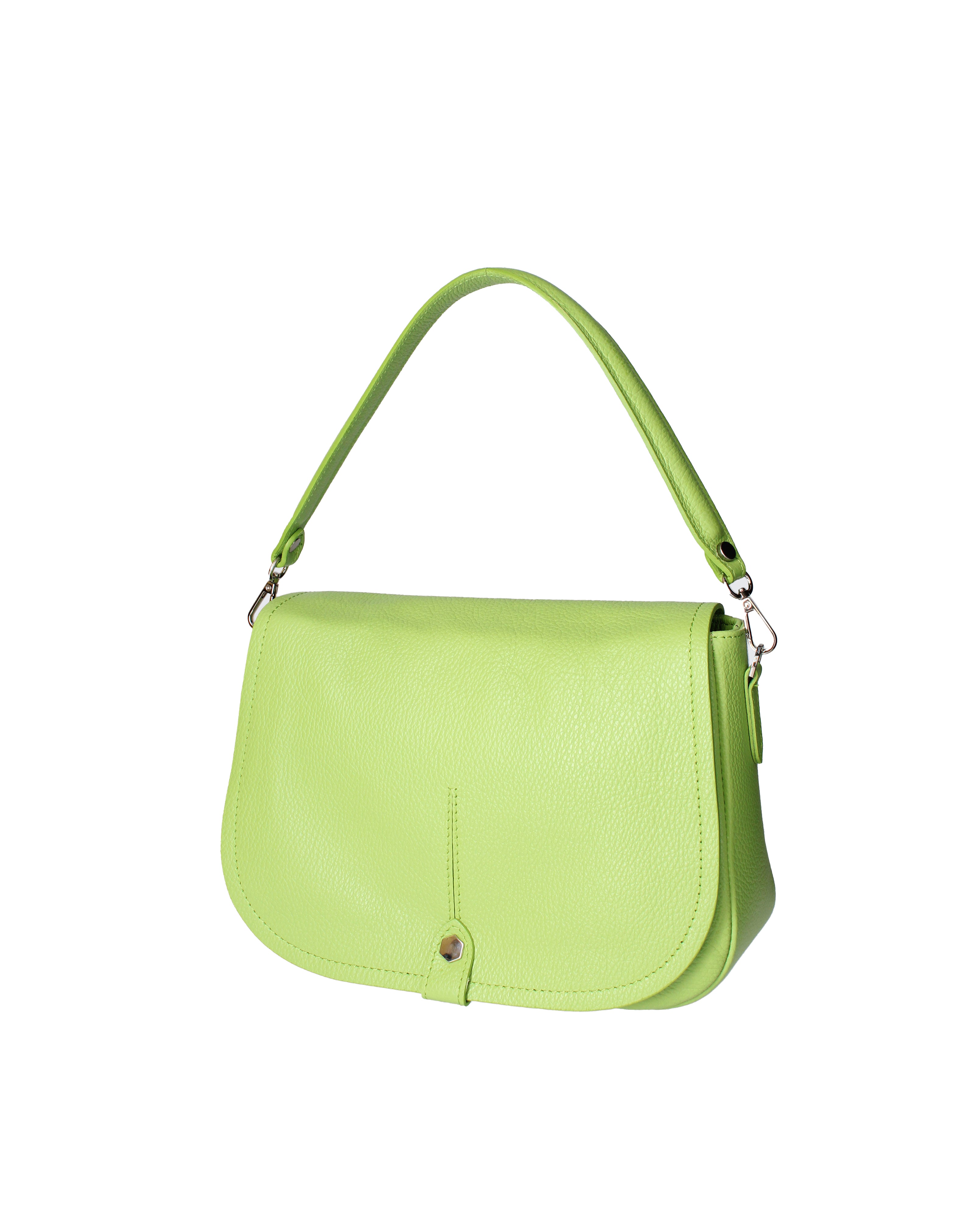 Sabina Borsa a spalla da donna Vera pelle 07139-D12 VERDE Viola Castellani