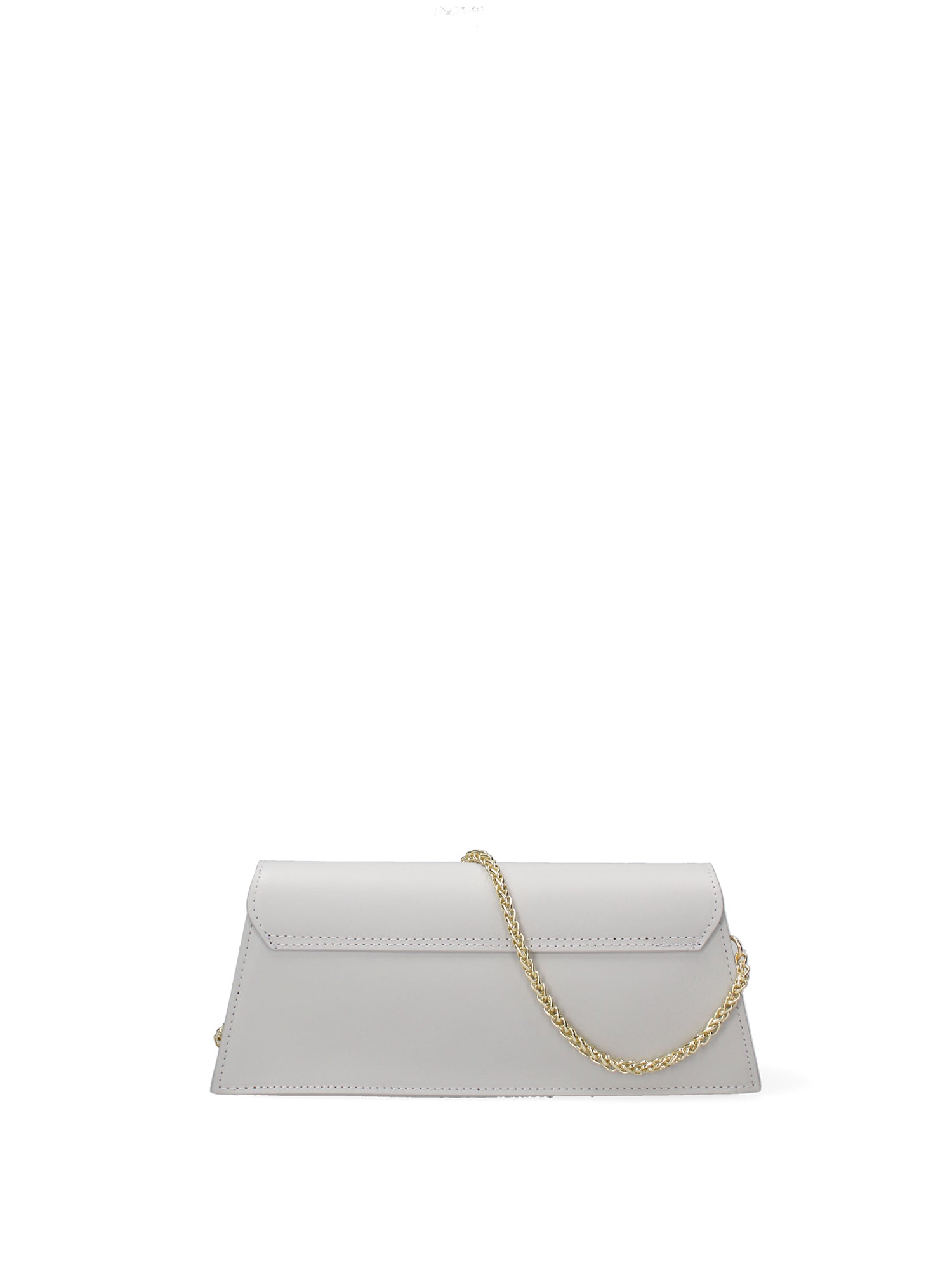 Borsa a spalla da donna Vera pelle 07313-L119 GRIGIO CHIARO Roberta Rossi