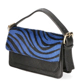 Aleide Borsa a mano da donna Vera pelle 04858-ZEBRA BLU Gave Lux