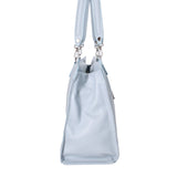 Borsa a mano da donna 100% vera pelle 07138-D92 CELESTE Roberta Rossi