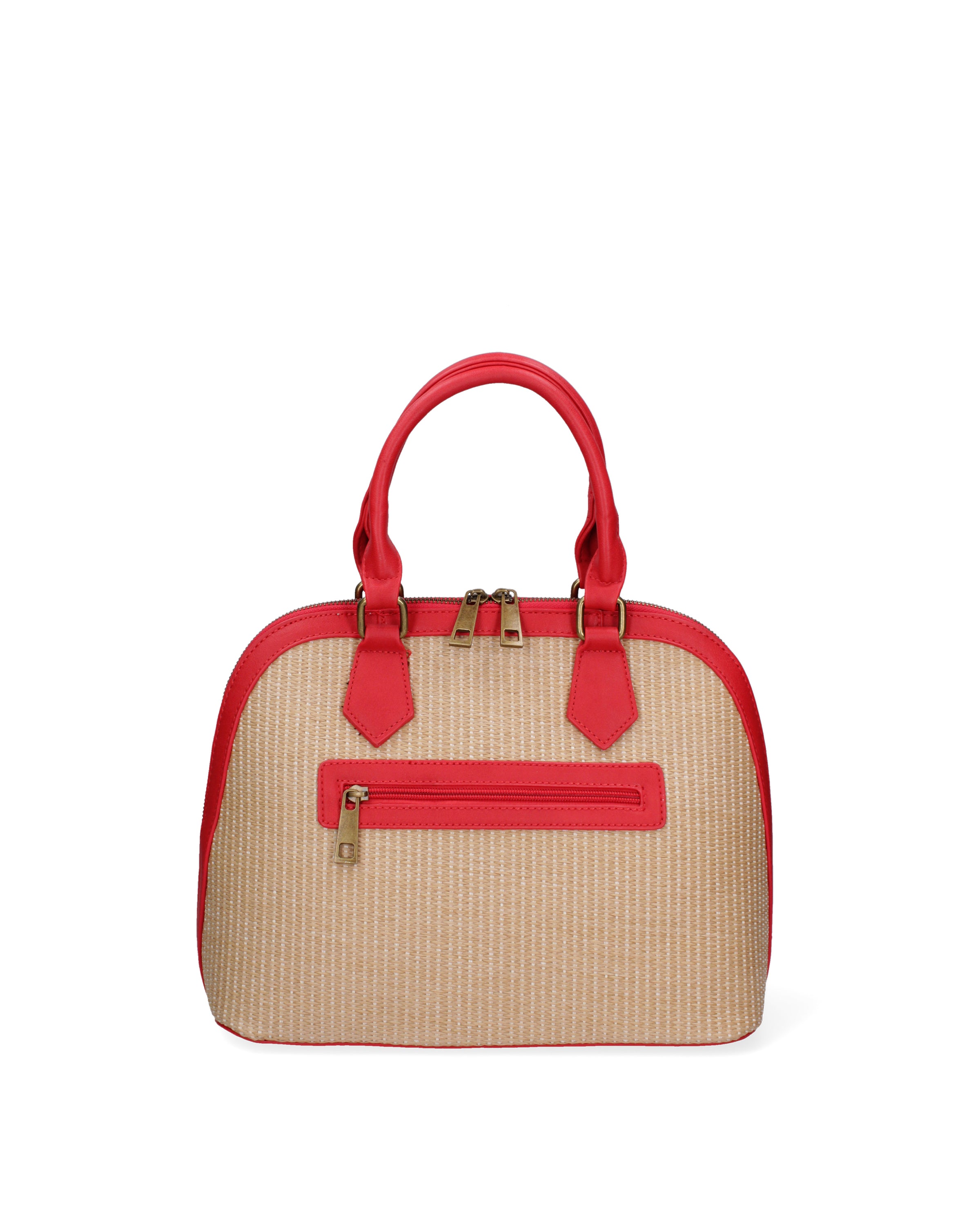 Borsa a mano da donna Ecopelle e poliestere DC1610-2-RED Diana&co