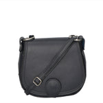 Bianca Borsa a tracolla da donna Vera pelle 10016 1020-S24 BLU JEANS Gave Lux