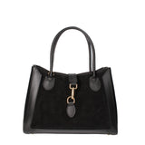 Jordana Borsa a mano da donna Vera pelle e suede 07150-NERO Viola Castellani