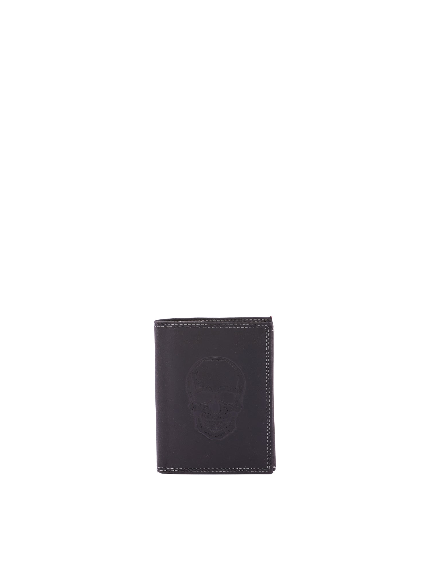 Portafoglio uomo in vera pelle Casual IN-1104-SKULL-NERO Sergio Valentini