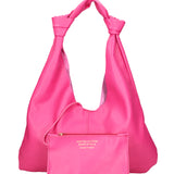 Borsa a spalla da donna 100% vera pelle 07156-D02 FUXIA Viola Castellani