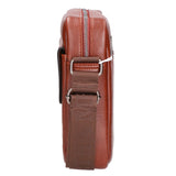 Borsa a tracolla uomo in pelle PU Casual PCL3079-COFFEE Northampton Polo Club