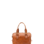 Borsa a bauletto unisex in vera pelle 100% cotone 4528-MIELE Alessia Firenze