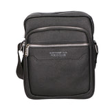 Borsa a tracolla uomo 100% pelle PU PCL3022-BLACK Northampton Polo Club
