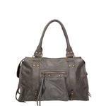 Elara Borsa a spalla da donna Vera pelle 06090-018 GRIGIO MEDIO Gave Lux