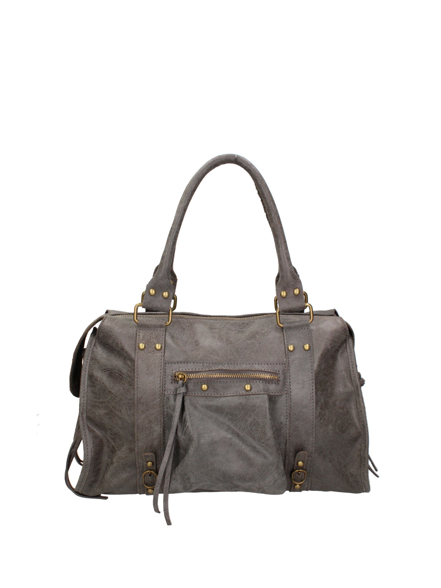 Elara Borsa a spalla da donna Vera pelle 06090-018 GRIGIO MEDIO Gave Lux