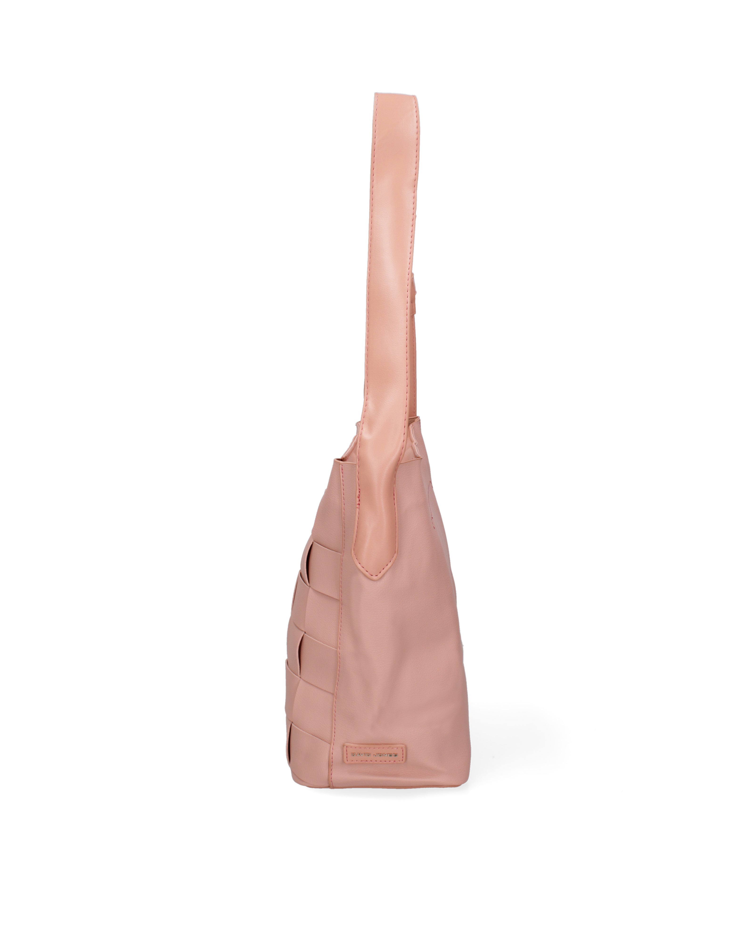 Borsa a spalla da donna 100% Pvc CM6408-ROSE David Jones