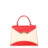 Auriga Chic Borsa a mano da donna Vera pelle 8924-BEIGE+ROSSO Gave Lux