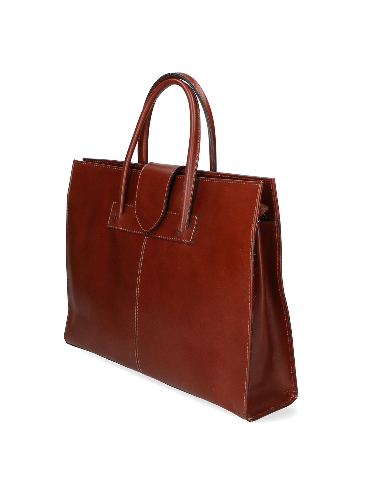 Evelina Borsa a mano da donna 100% pelle 9025-MARRONE Gave Lux