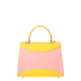 Auriga Chic Borsa a mano da donna Vera pelle 8924-ROSA+GIALLO Gave Lux