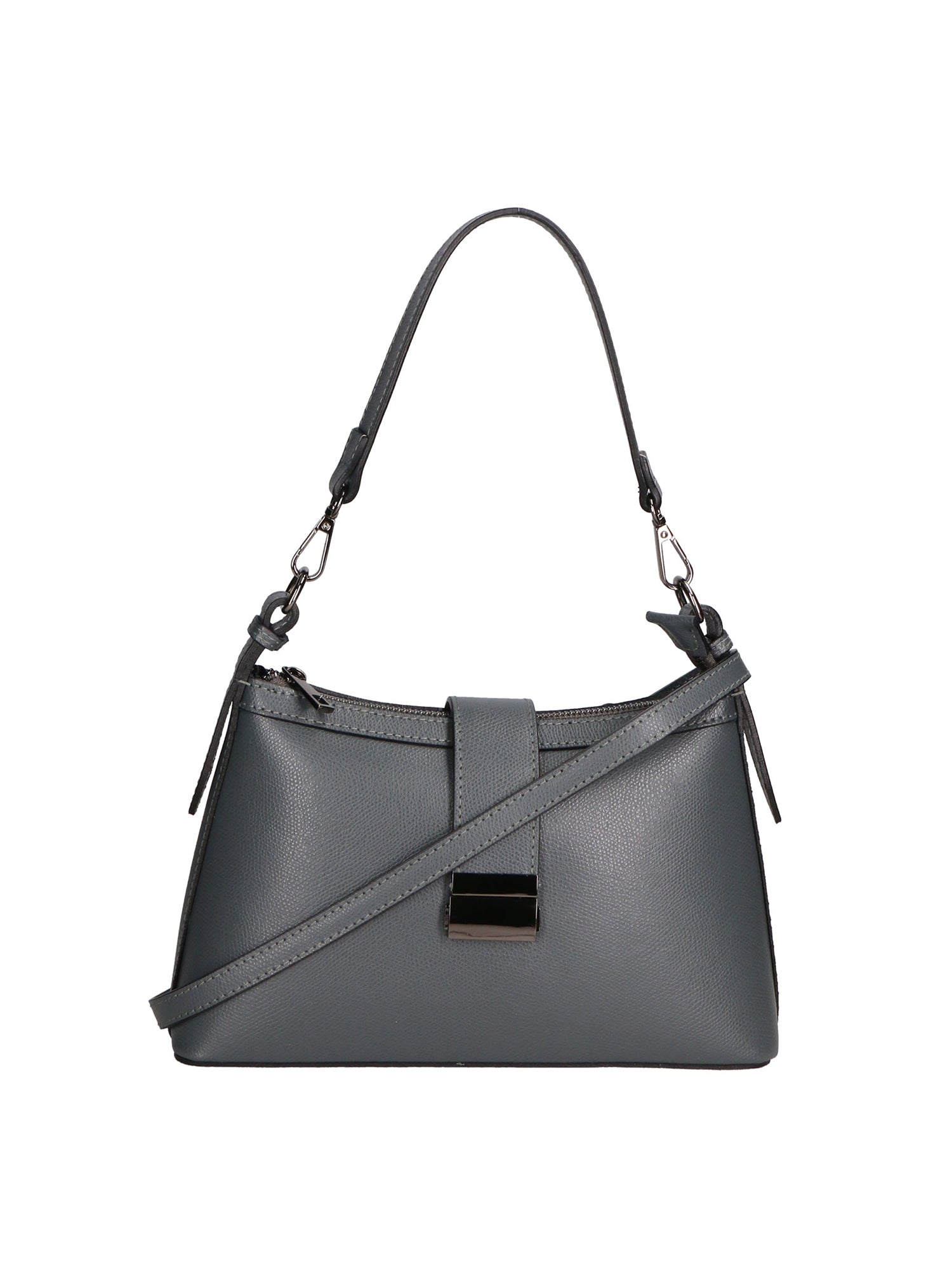 Aurelia Borsa a spalla da donna Vera pelle 05694-PL27 CENERE Gave Lux