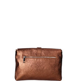 Borsa a mano da donna Vera pelle 07163-L006 RAME Viola Castellani