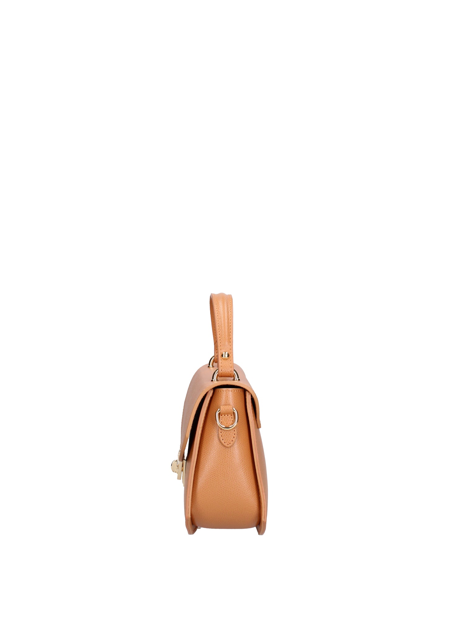 Borsa a mano da donna 100% vera pelle 07202-P 607 CUOIO Roberta Rossi