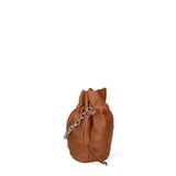 Borsa a secchiello da donna 100% PVC F6717-1-COGNAC David Jones