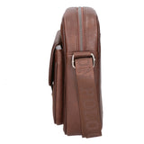 Borsa a tracolla uomo 100% PU Leather PCL3005-COFFEE Northampton Polo Club