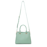 Borsa a mano da donna 100% pelle vegana PU 711-4PT-JADE GREEN Diana&co