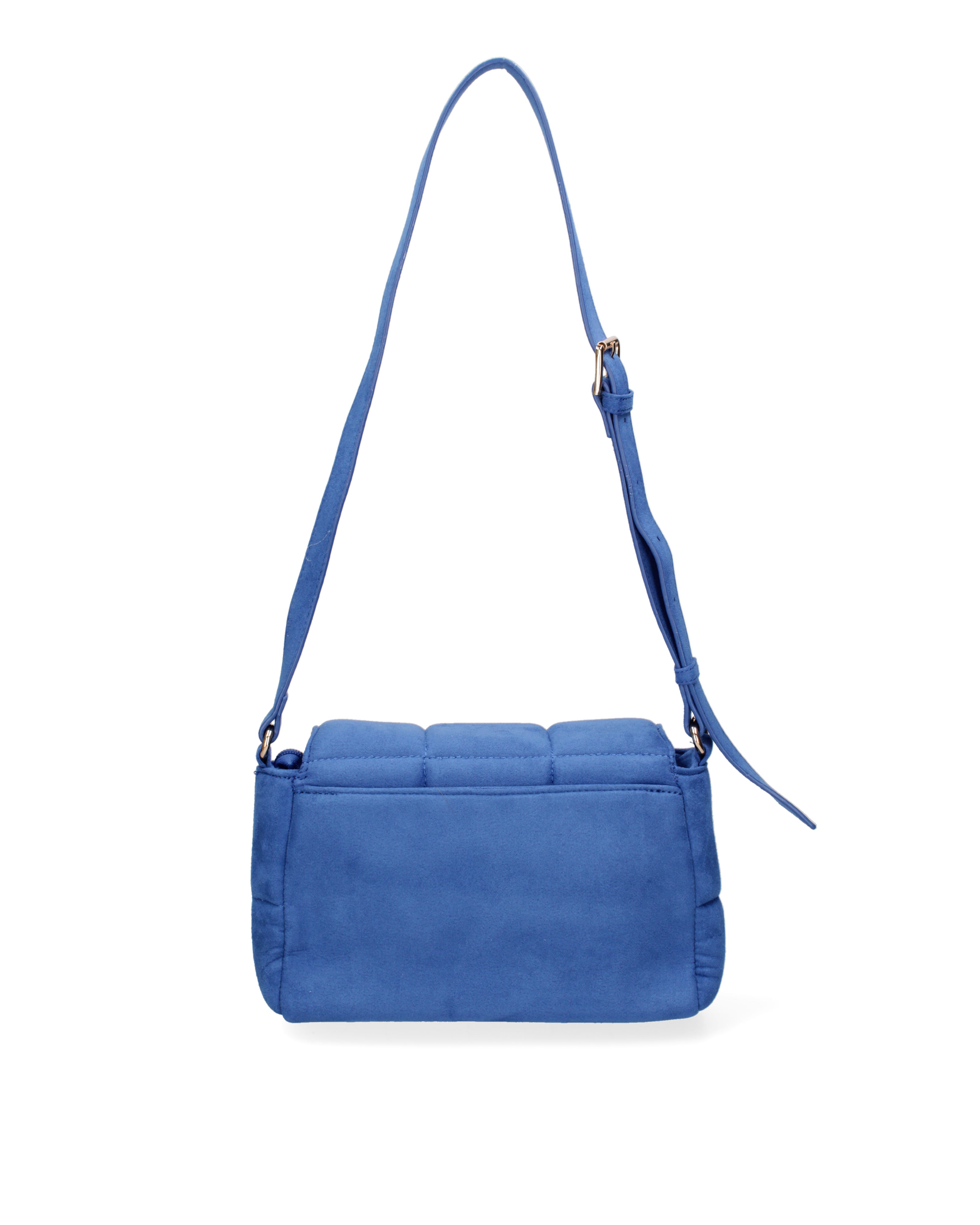 Borsa a spalla da donna Ecopelle DC3323-1-BLUE Diana&co