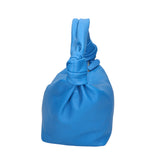 Lunaria Borsa a spalla da donna Vera pelle 06007-D222 BLU ASTER Gave Lux