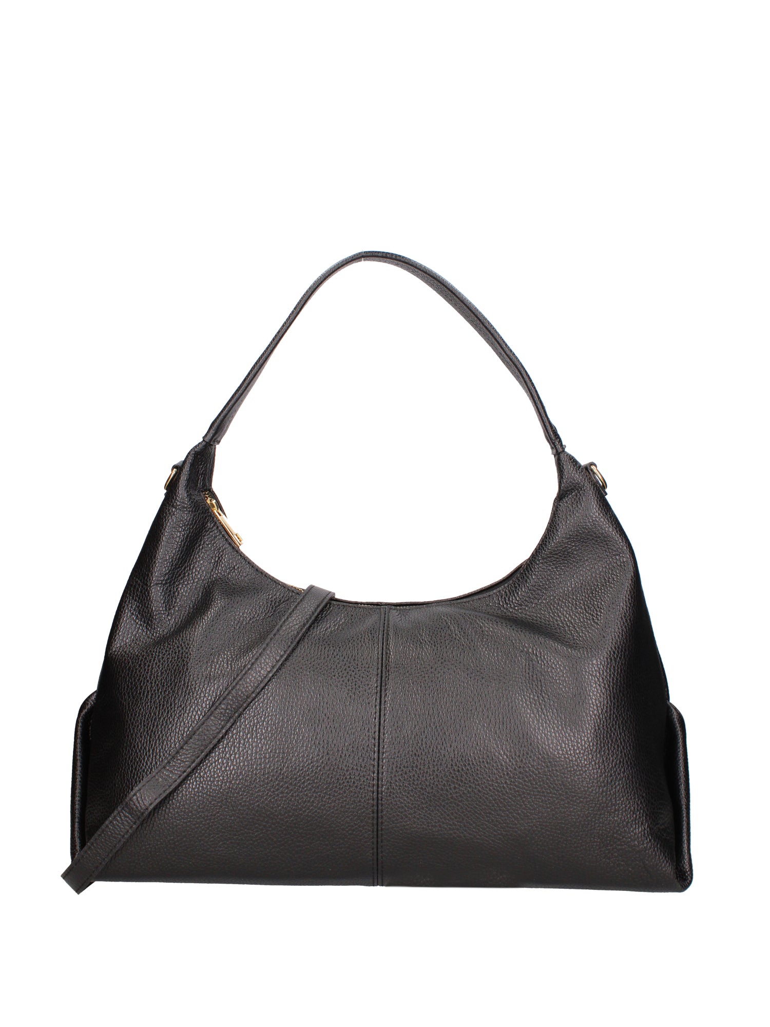 Borsa a spalla da donna Vera pelle 07233-D28 NERO Roberta Rossi