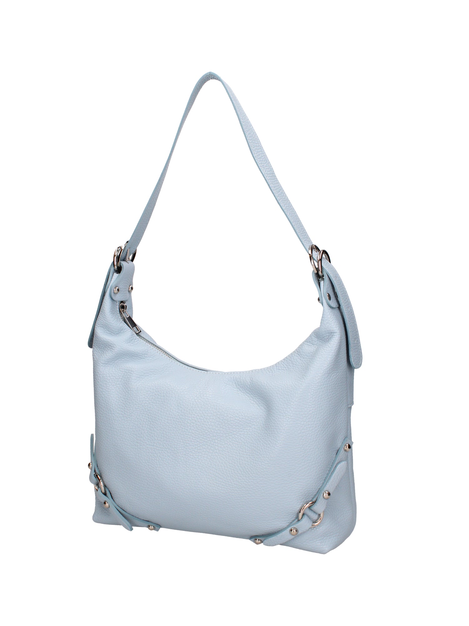 Fiorenza Lux Borsa a spalla da donna Vera pelle 07140-D92 CELESTE Viola Castellani