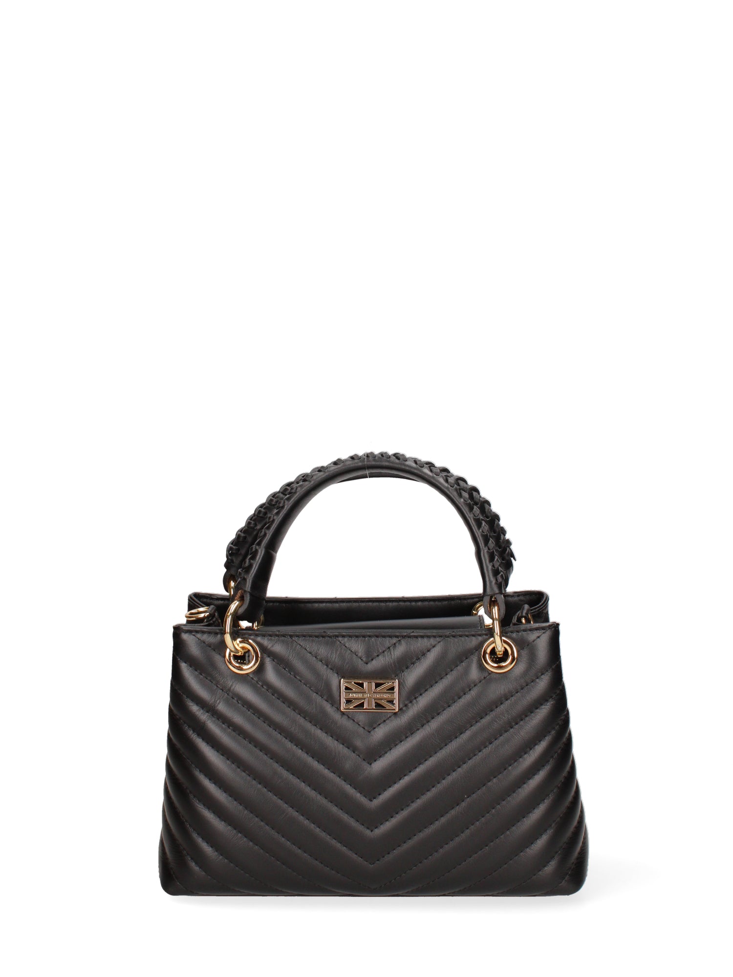 Borsa a mano da donna Vera pelle JR-W-1107SA-BLACK-GOLD John Richmond
