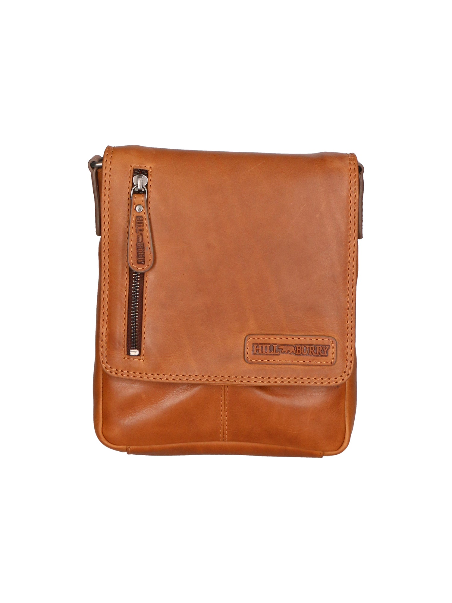 Borsa a tracolla da uomo 100% vera pelle HILB-3069S-CUOIO Hill Burry