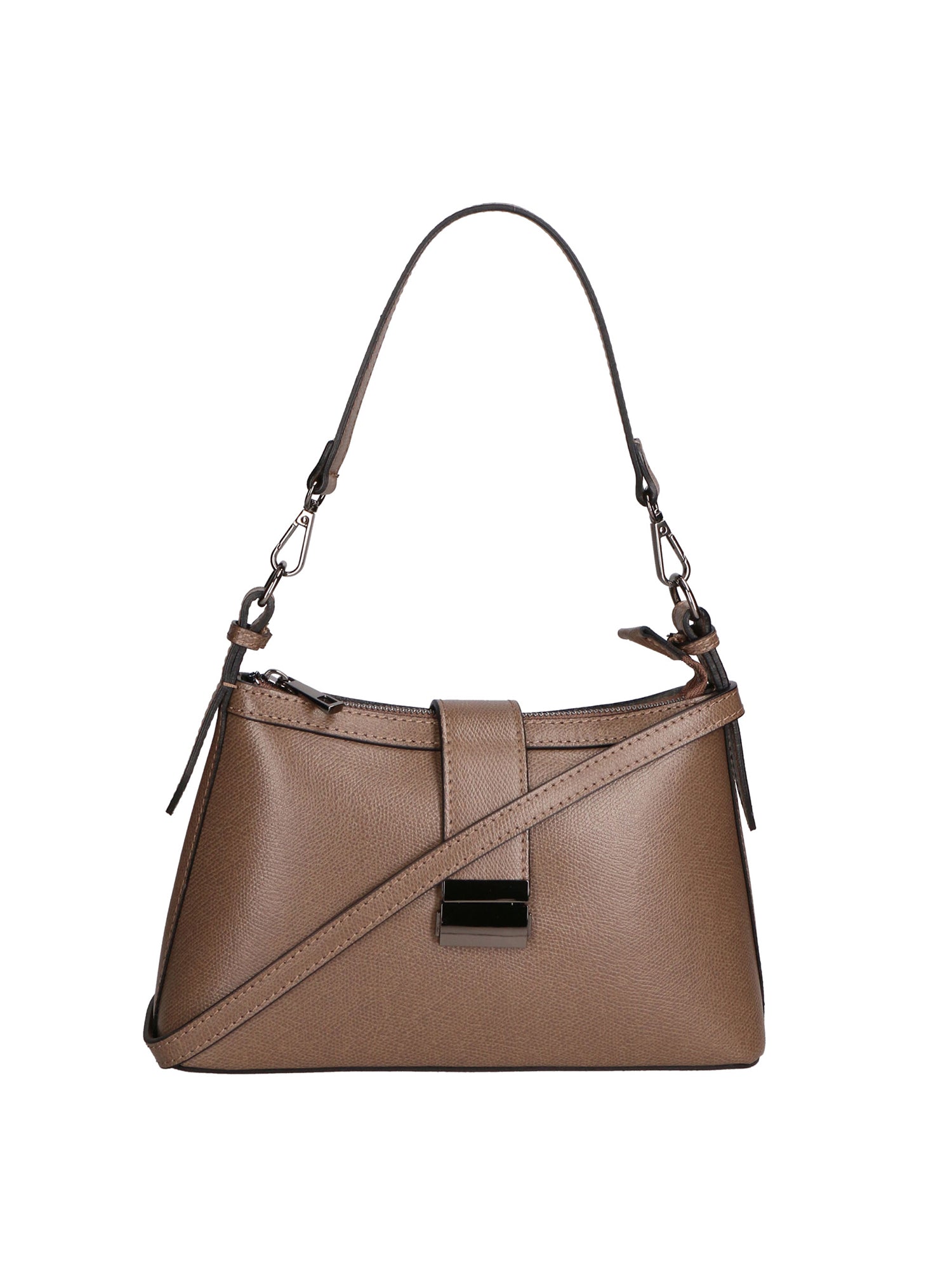 Aurelia Borsa a spalla da donna Vera pelle 05694-PL40 TAUPE Gave Lux