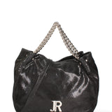 Borsa a spalla da donna Vera pelle e metallo JR-W-1115TJ-BLACK-SILVER John Richmond
