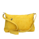 Embera Elite Borsa a tracolla donna Vera pelle scamosciata 8650-GIALLO Gave Lux