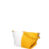 Borsa a spalla da donna Vera pelle 07165-D04 GIALLO+BIANCO Roberta Rossi