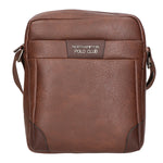 Borsa a tracolla uomo in pelle PU Casual PCL3008-BROWN Northampton Polo Club
