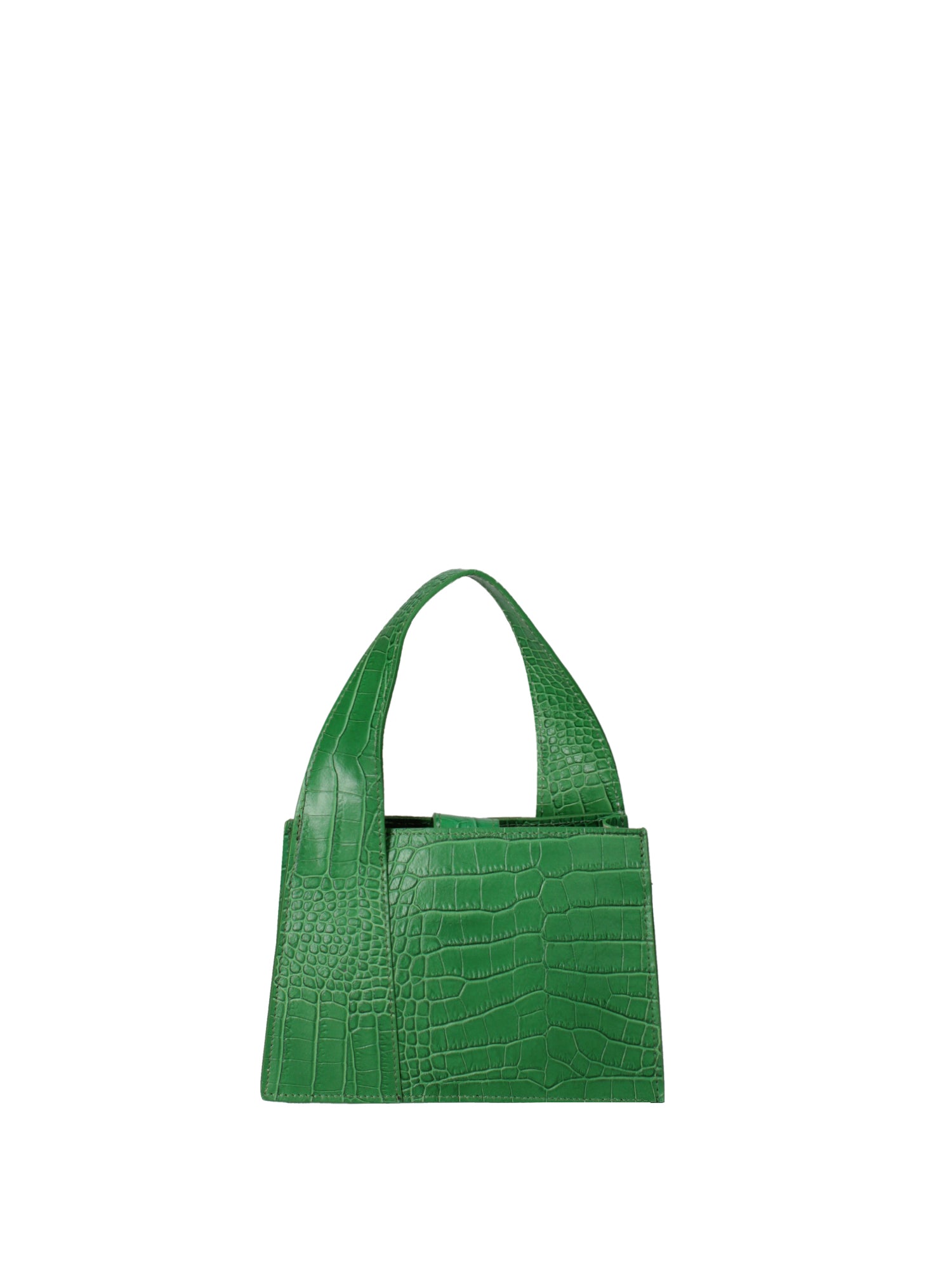 Borsa a mano da donna Vera pelle effetto cocco 07220-C47 VERDE Roberta Rossi