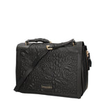 Idalia Elite Borsa a tracolla da donna 100% poliuretano B16891GR-NERO Braccialini