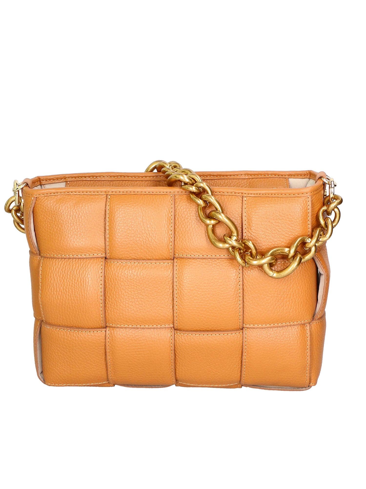 Agostina Borsa a mano da donna Vera pelle 04691-D44 CUOIO COGNAC Gave Lux