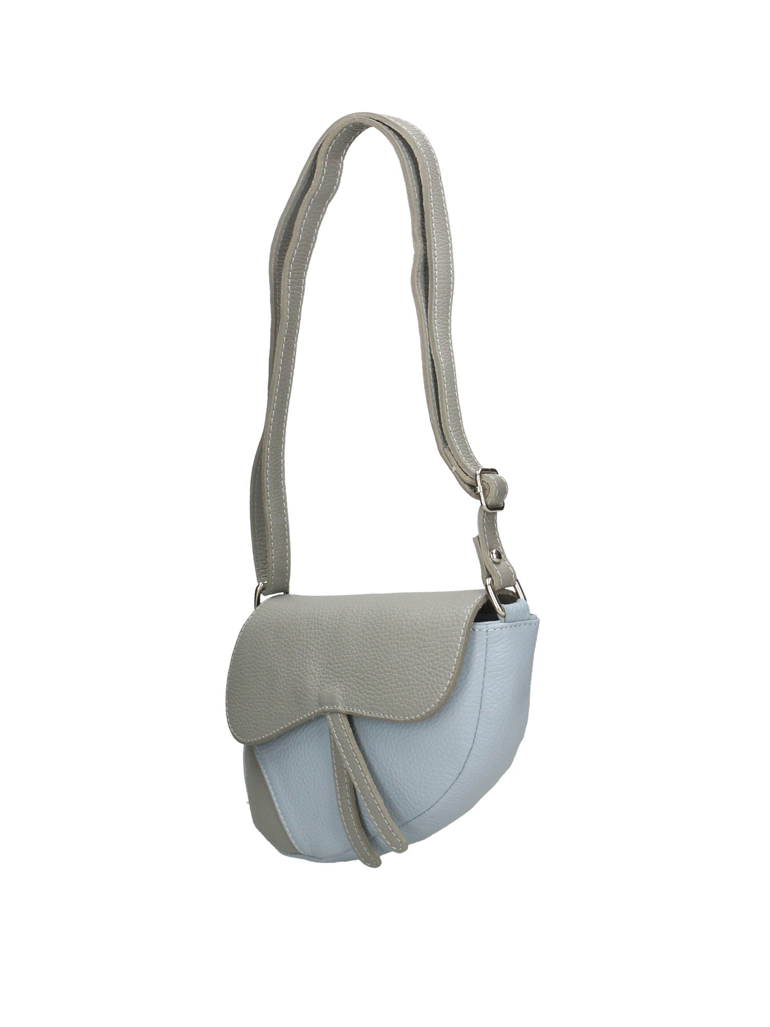 Sylvana Borsa a tracolla da donna Vera pelle 193034-GRIGIO+CIELO Gave Lux