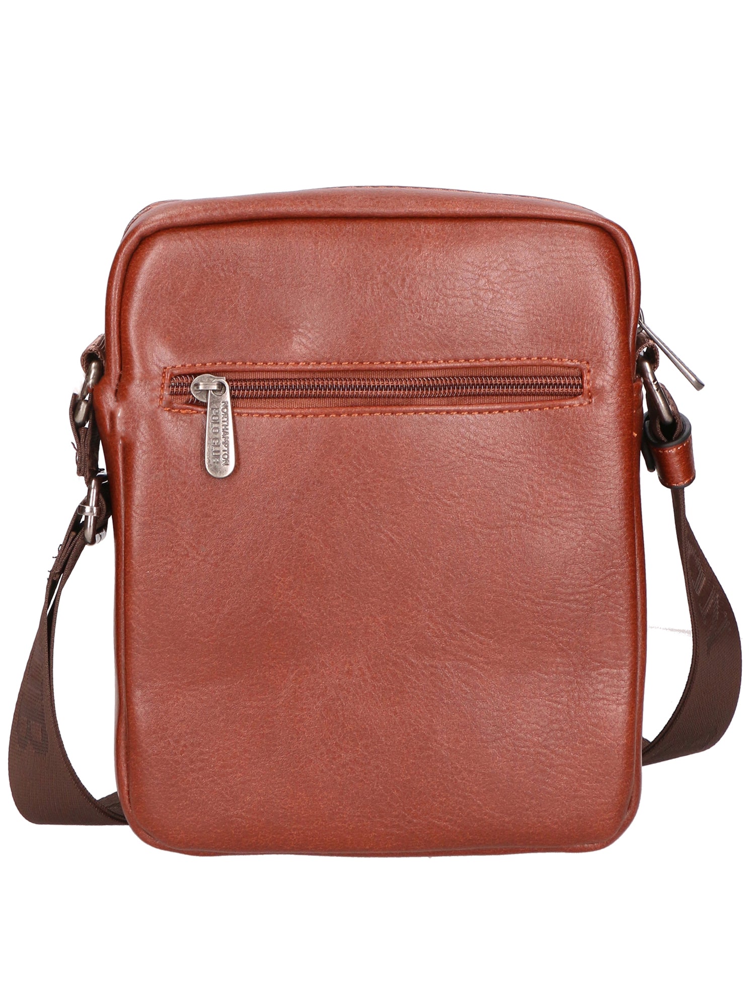 Borsa a tracolla uomo 100% PU Leather PCL3080-COFFEE Northampton Polo Club