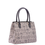 Borsa a mano da donna Ecopelle e poliestere BC1370-NERO BIANCO B Cavalli