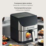 Abs Friggitrice ad Aria Pp Garanzia 24 Mesi RA620DSV-Black Volkshin