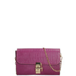 Borsa a tracolla da donna Vera pelle 00734-217 PETUNIA Viola Castellani