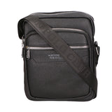 Borsa a tracolla uomo 100% pelle PU PCL3022-BLACK Northampton Polo Club
