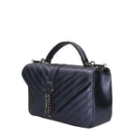 Volterra Borsa a tracolla da donna Vera Pelle 1626-BLU Gave Lux