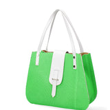 Palermo Borsa a spalla da donna Vera pelle 697756-VERDE Gave Lux