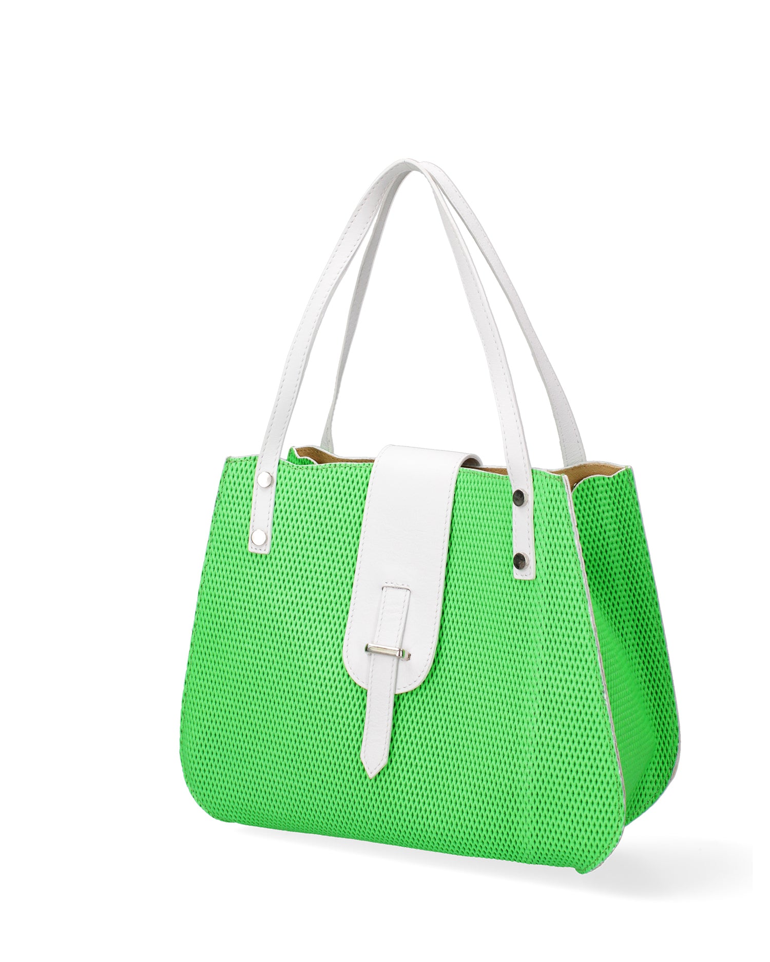 Palermo Borsa a spalla da donna Vera pelle 697756-VERDE Gave Lux