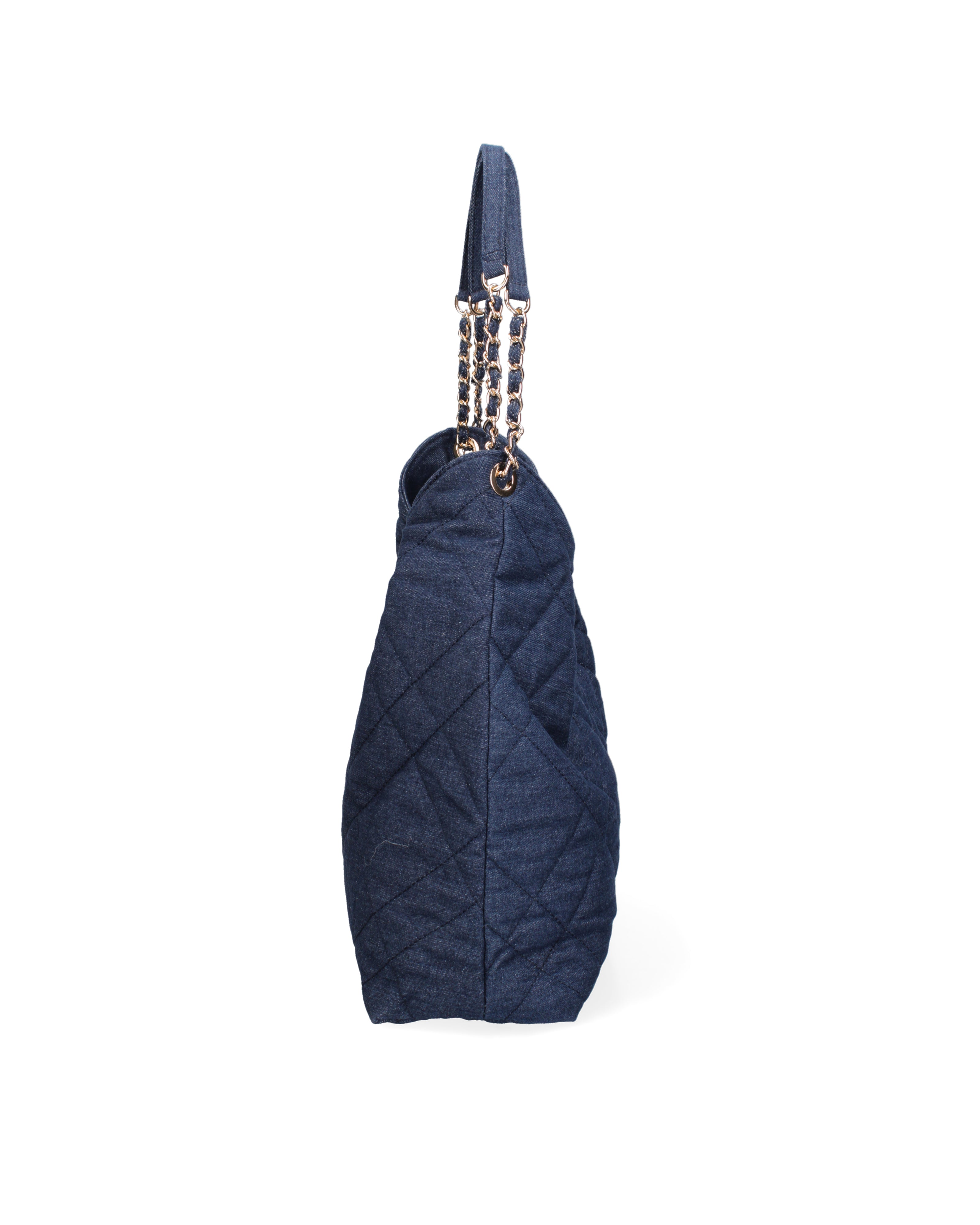 Borsa a spalla da donna Nylon ed ecopelle DC3533-4-NAVYBLUE Diana&co