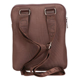 Borsa a tracolla uomo Pelle vegana + Tessuto PCL3153-BROWN Northampton Polo Club