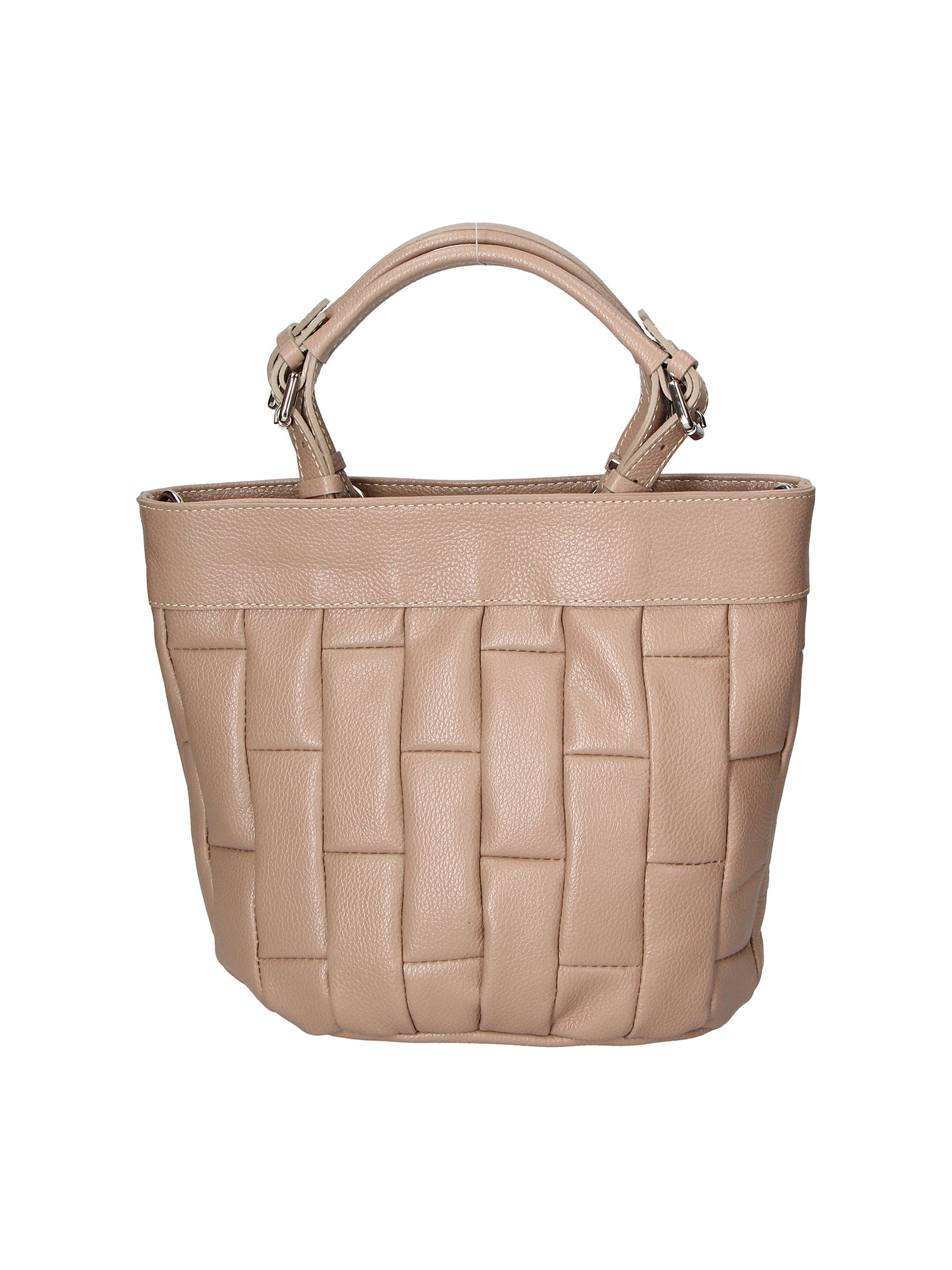 Olimpia Borsa a mano da donna 100% pelle SILVIA 34-TAUPE Gave Lux
